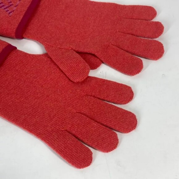 LOUIS VUITTON M70838 Gon Pop Monogram Gloves Wool / Cashmere pink/Red - Picture 10 of 10